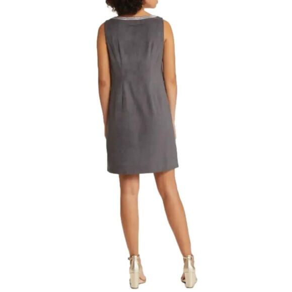 Tommy Bahama Salina Sands Embellished Faux Suede Shift Dress Size Small NWT - Picture 4 of 5